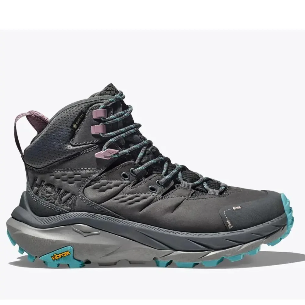 Hoka One One Kaha 2 GTX Sneakers Women's US 9 B Castlerock Hiking Shoes HTAT1495